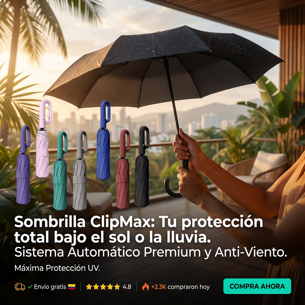 Sombrilla ClipMax Automática Premium UV