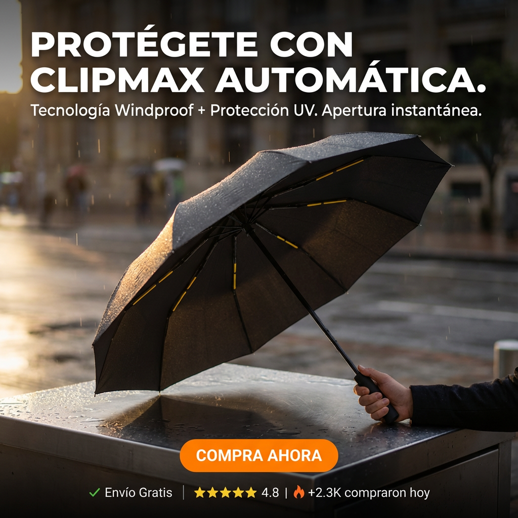 Sombrilla ClipMax  Automática Premium UV